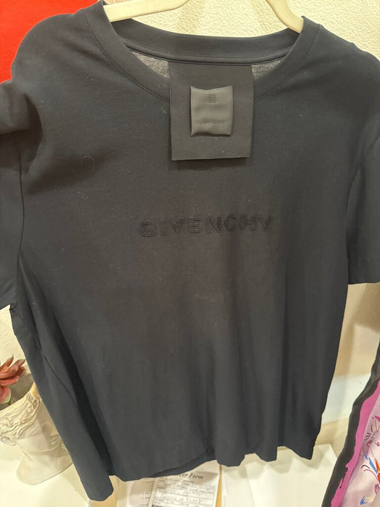 Givenchy Black T-Shirt-TOPS-M-black-Used-Gazelle Fashion and Style
