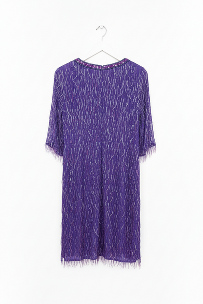 Interlude California Purple Sequined Dress-DRESS-Gazelle Fashion and Style