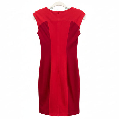 Shades of Grey Red Cap Sleeve Dress-DRESS-Gazelle Fashion and Style