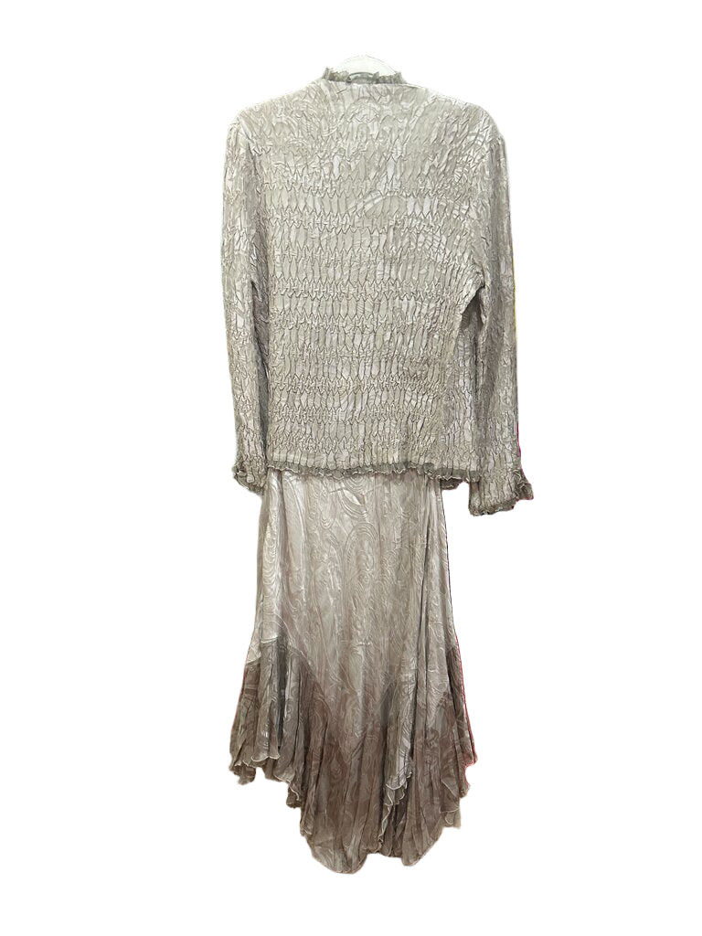 Komarov Ruched Maxi Dress with Jacket Two Piece Set-SETS-Gazelle Fashion and Style