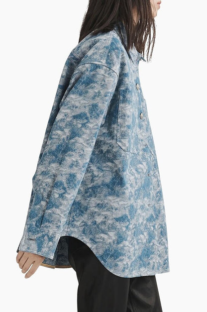 Rag & Bone Blue Oversized Shirt-TOPS-Gazelle Fashion and Style