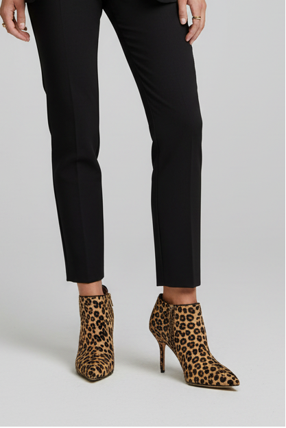 Footcandy Leopard Print High Heeled Booties-SHOES-Gazelle Fashion and Style