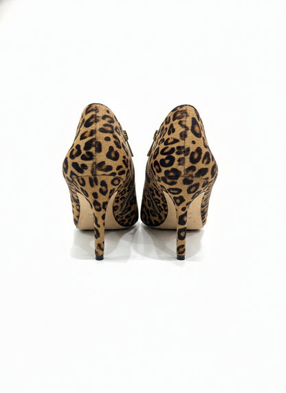 Footcandy Leopard Print High Heeled Booties-SHOES-Gazelle Fashion and Style