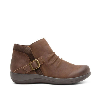 Aetrex Women's Brown Ankle Boots-SHOES-8.5-brown-New-Gazelle Fashion and Style