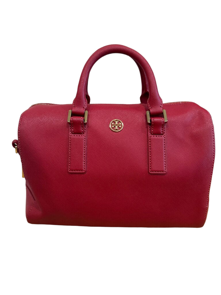 Tory Burch Red Handbag-HANDBAGS-red-Used-Gazelle Fashion and Style