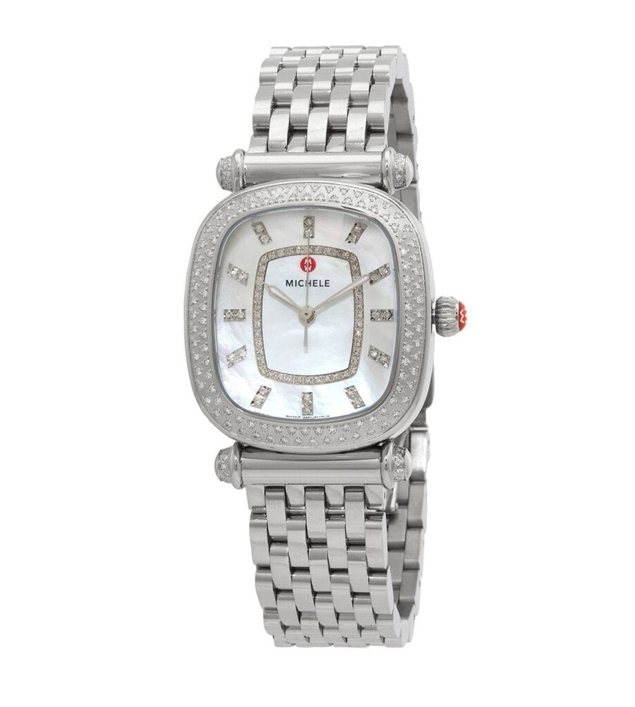 Michele Women's Caber Isle Quartz Watch with Diamond Accents-WATCH-Gazelle Fashion and Style