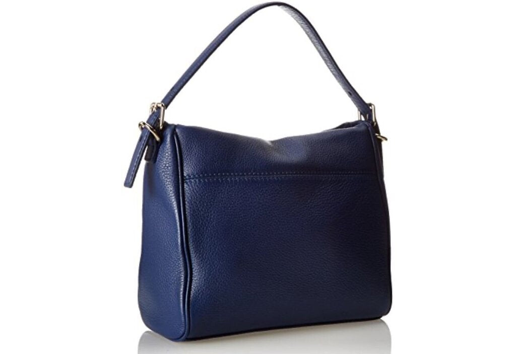 Kate Spade New York Cobble Hill Small Harris Laguna Blue Leather Satchel Crossbody Handbag-HANDBAGS-Gazelle Fashion and Style