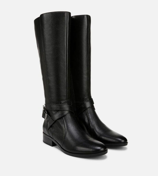 Naturalizer Rena Black Riding Boot-BOOT-7-black-New-Gazelle Fashion and Style