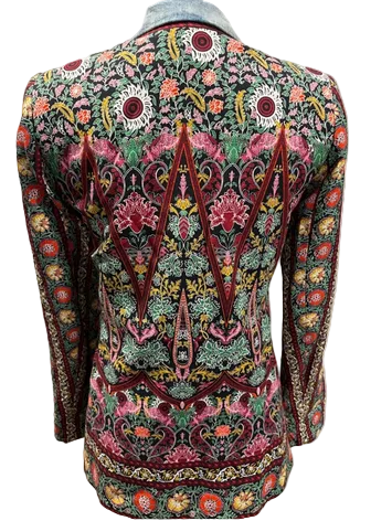 Alice + Olivia Floral Pattern Blazer-BLAZER-Gazelle Fashion and Style