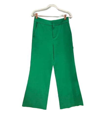 Alice + Olivia Green Wide Leg Trousers-PANTS-4-Green-Used-Gazelle Fashion and Style