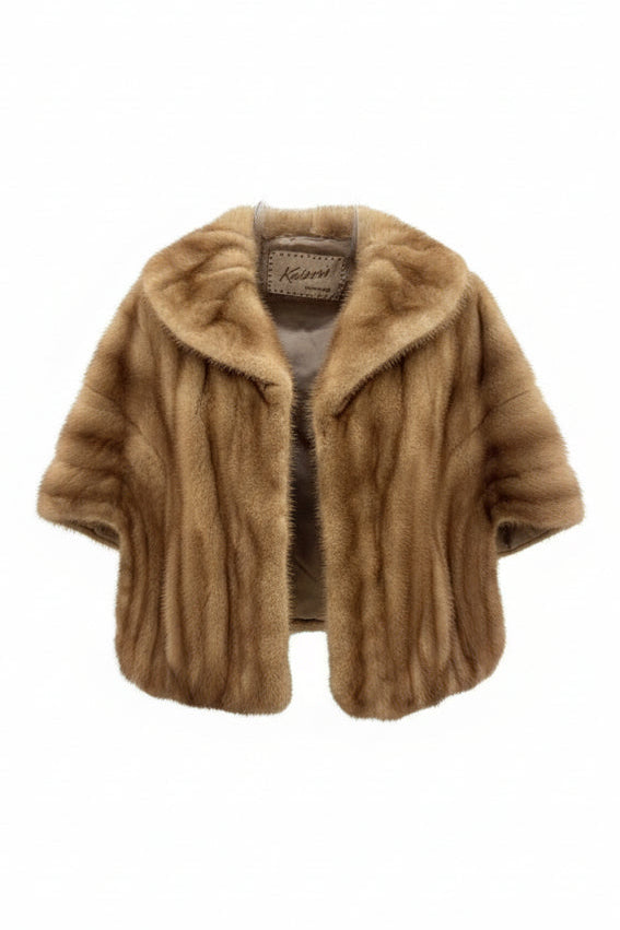 Kaisers Custom Made Fur Shrug-JACKETS-Gazelle Fashion and Style