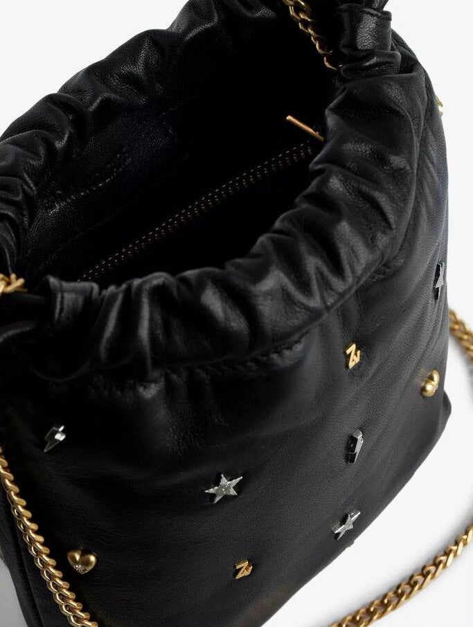 Zadig & Voltaire Rock to Go Lucky Charms Drawstring Handbag-HANDBAGS-Gazelle Fashion and Style