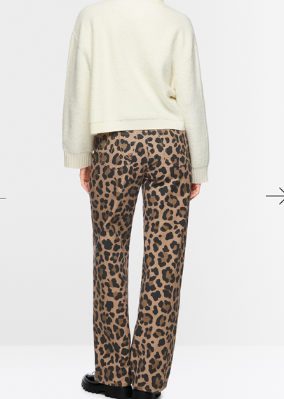 Brand New Marc Cain Wigan Wide Leg High Waisted Leopard Pant-PANTS-Gazelle Fashion and Style