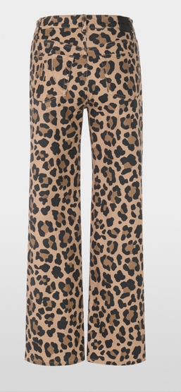 Brand New Marc Cain Wigan Wide Leg High Waisted Leopard Pant-PANTS-Gazelle Fashion and Style