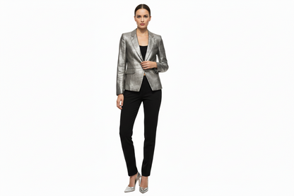 Elizabeth and James Metallic Blazer-JACKETS-Gazelle Fashion and Style