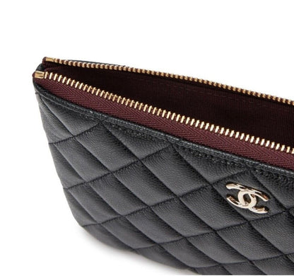 Chanel Black Quilted Leather Clutch-HANDBAGS-Gazelle Fashion and Style