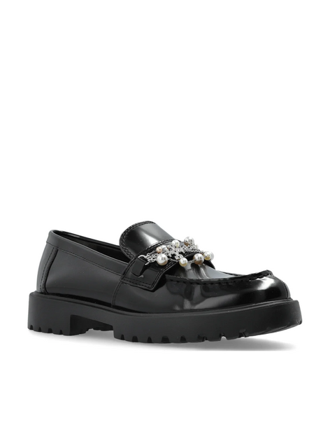 Tory Burch Black Pearl-Embellished Loafers-SHOES-Gazelle Fashion and Style
