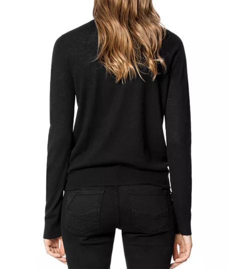 Zadig & Voltaire Miss Peace Embellished Cashmere Sweater-SWEATERS-Gazelle Fashion and Style