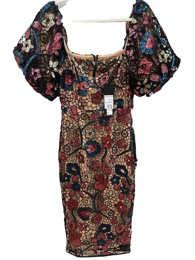 Elliatt Sweetness Floral Lace Overlay Dress-DRESS-Gazelle Fashion and Style