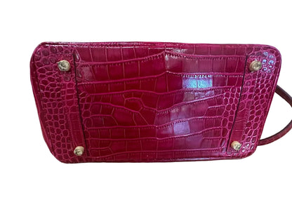 House of Hello Pink Crocodile-Patterned Handbag-HANDBAGS-Gazelle Fashion and Style