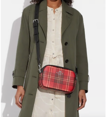 Coach Plaid Crossbody Bag-HANDBAGS-Gazelle Fashion and Style