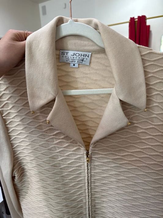 St. John Collection Women's Knit Zip Jacket