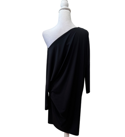 Wolford Black Off the Shoulder Dress-DRESS-Gazelle Fashion and Style