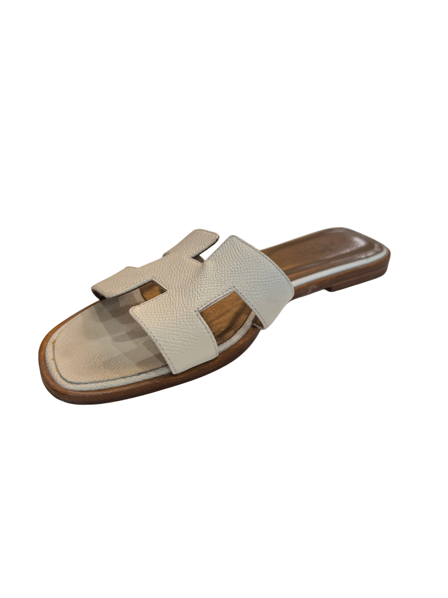 Classic Hermes Oran Calfskin Leather-SANDAL-Gazelle Fashion and Style