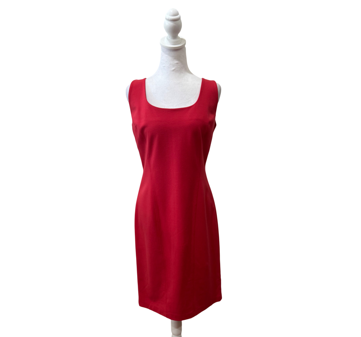 Lafayette 148 Sleeveless Midi Dress-DRESS-10-Red-New-Gazelle Fashion and Style