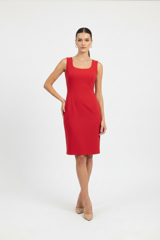 Lafayette 148 Sleeveless Midi Dress-DRESS-Gazelle Fashion and Style