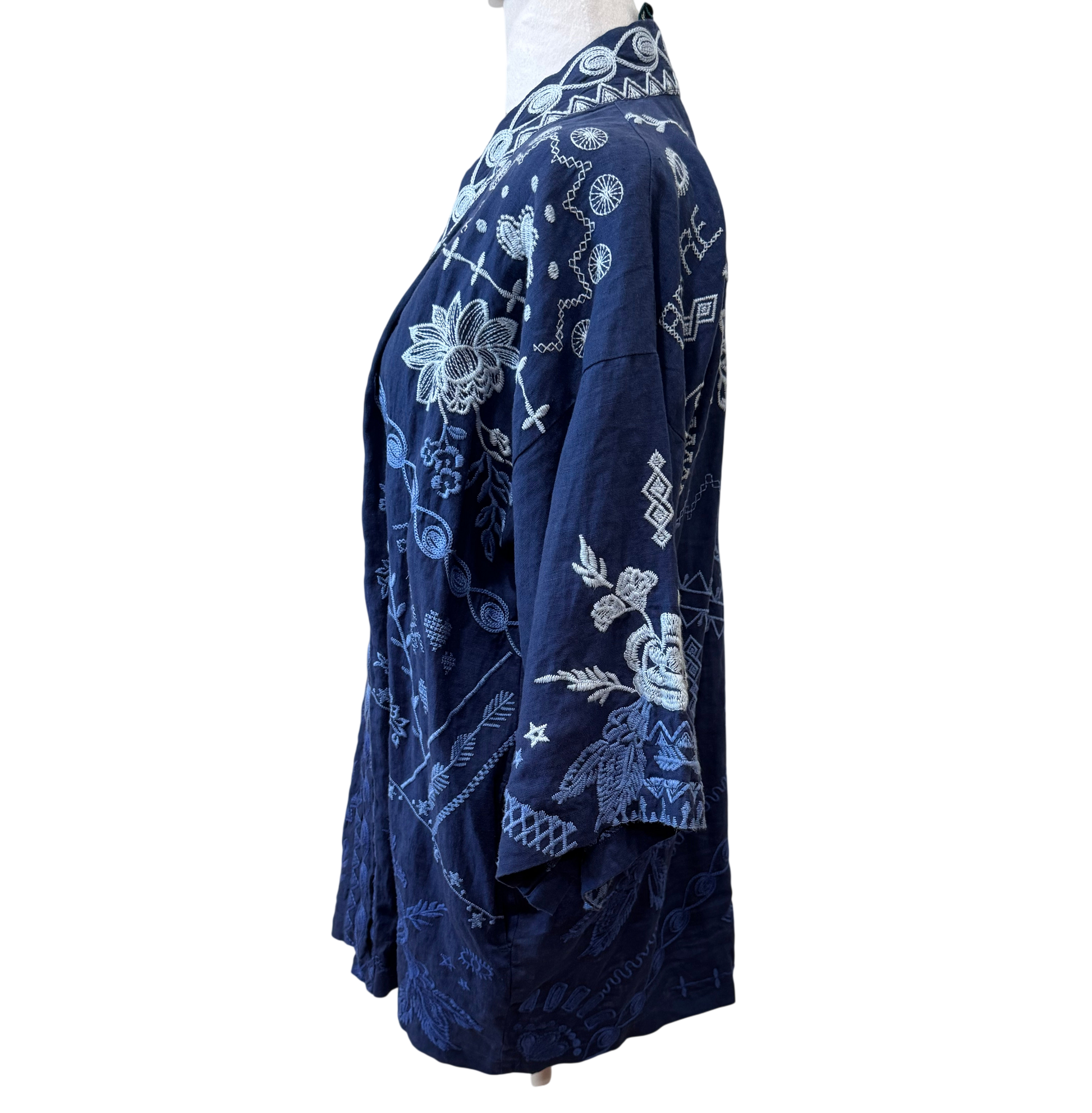 Johnny Was Linen kimono-TOPS-Gazelle Fashion and Style