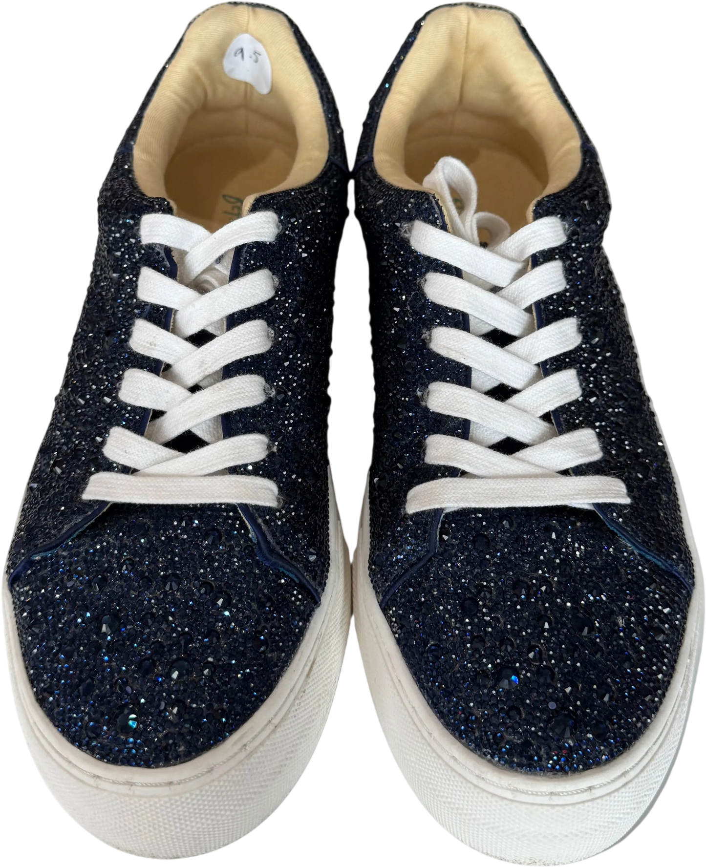 Betsy Johnson Blue Crystal Sneaker-SHOES-Gazelle Fashion and Style