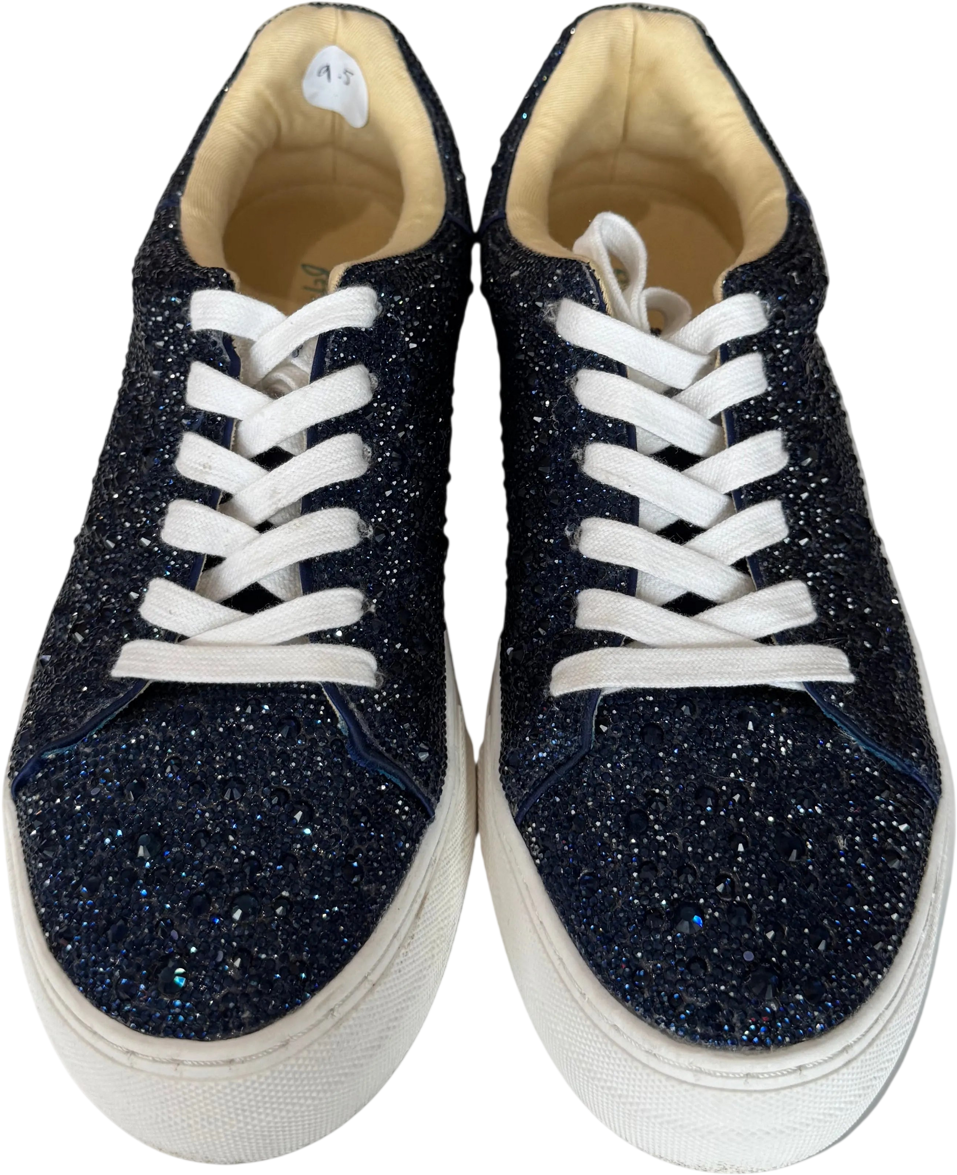 Betsy Johnson Blue Crystal Sneaker-SHOES-Gazelle Fashion and Style