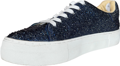 Betsy Johnson Blue Crystal Sneaker-SHOES-9.5-navy blue-Great-Gazelle Fashion and Style