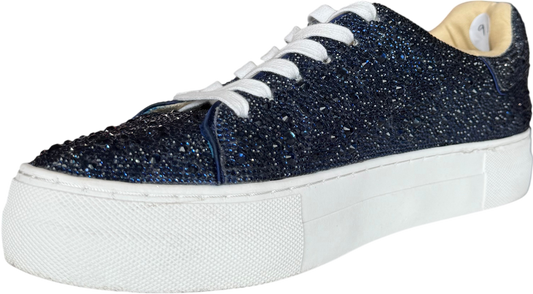 Betsy Johnson Blue Crystal Sneaker-SHOES-9.5-navy blue-Great-Gazelle Fashion and Style