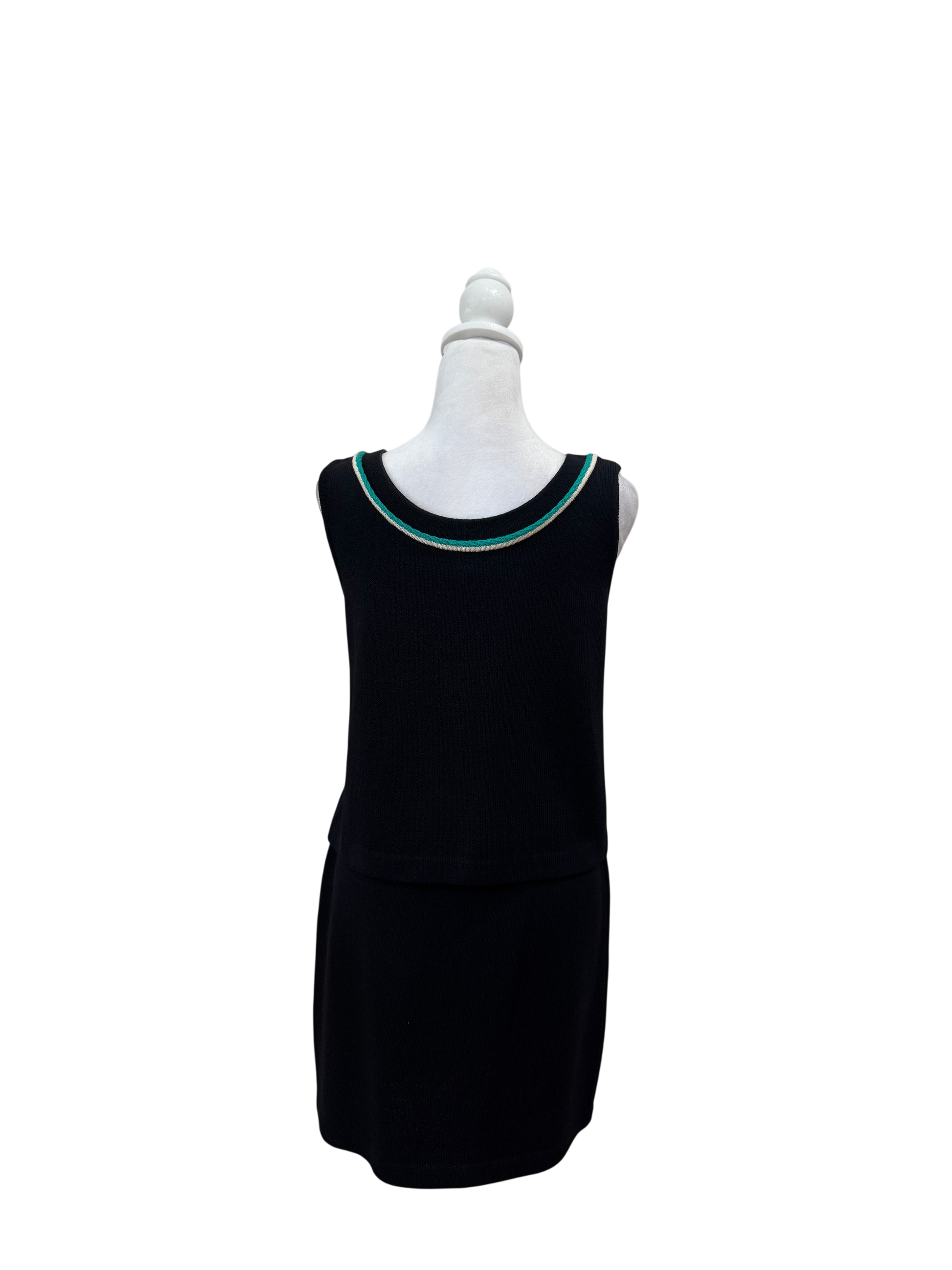 St. John Collection Black Top and Skirt Set-SETS-Gazelle Fashion and Style